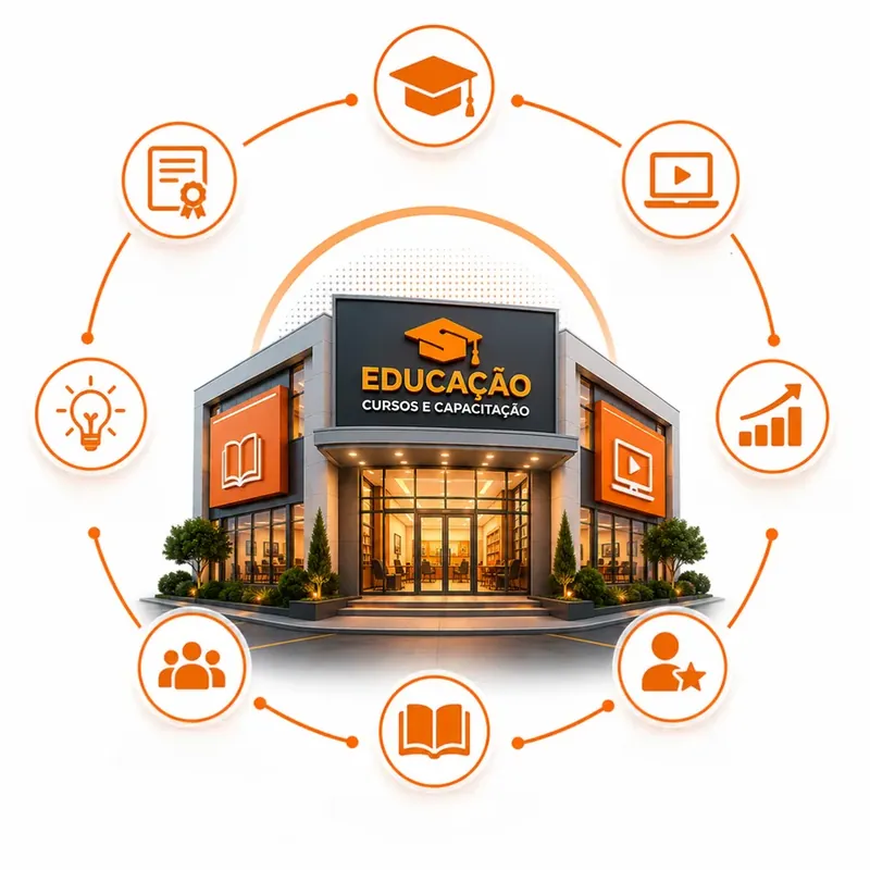 Instituição de educação — cursos, EAD, matrículas e capacitação